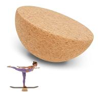Balance Board semisfero in sughero massiccio, Ø 15 cm, altezza 7 cm, adatto per Balance Boards per equilibrio, yoga, pilates, riabilitazione e fitness, materiale naturale in sughero emisfero