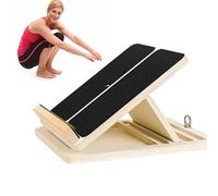 Balance Board, tavola inclinata professionale regolabile per stretching del polpaccio, tavola inclinata in legno con fascia elastica, compatta e portatile, per tutte le età, per il recupero di lesioni
