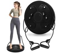 Balance Board Twist Waist Disc Boards Vita dimagrante Fitness Multi funzionale massaggio ai piedi magnetico Attrezzatura per il fitness domestico Può sopportare 120 kg(Nero)