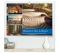 Balance des Lebens (hochwertiger Premium Wandkalender 2026 DIN A2 quer), Kunstdruck in Hochglanz: Dieser Kalender vereint Wellness, Yoga, Meditation und Spiritualität in 12 stimmungsvollen Bildern.
