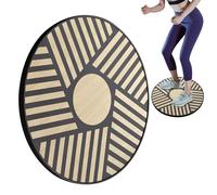 Balance Exercise Board - Wooden Wobble Training, Anti Slip Exercise Deck, Core Stability Trainer, Functional Fitness Equipment | Effective Conditioning For Seniors Athletes Adults Men Rehabil