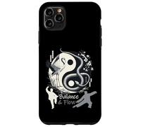 Balance & Flow Tai Chi Yin Yang Crane Snake Arti Marziali Custodia per iPhone 11 Pro Max