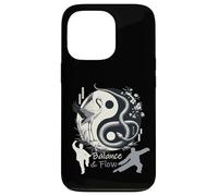 Balance & Flow Tai Chi Yin Yang Crane Snake Arti Marziali Custodia per iPhone 13 Pro