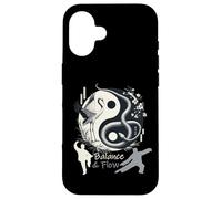 Balance & Flow Tai Chi Yin Yang Crane Snake Arti Marziali Custodia per iPhone 16