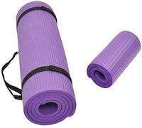 Balance From Go Yoga+ - Tappetino per yoga e ginocchiera multiuso da 1,2 cm, extra spesso, ad alta densità, con cinghia per il trasporto, colore: viola