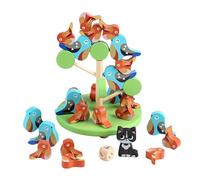 Balance Game, Wooden Stacking Bird Toys, Fun Educational Activity, Interactive Fine Motor Skill Builder, Engaging Tabletop Challenge, Ideal for Indoor Classroom School Family Kids