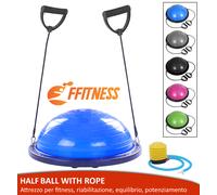 BALANCE HALF BALL PALLA GONFIABILE MEZZA SFERA FITNESS TRAINER YOGA PILATES GYM