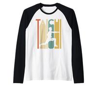 Balance in Motion - Retro Tai Chi Yin Yang Arti Marziali Regalo Maglia con Maniche Raglan