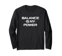 Balance Is My Power Sci-Fi Universe Inspired Science Lover Maglia a Manica