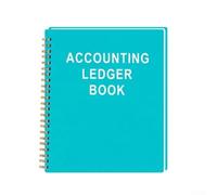 Balance Ledgers per uso domestico e aziendale, quaderno per il risparmio incoraggiante con panoramica chiara, 16,5 x 21,5 cm, diario contabile (verde)