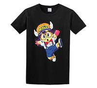 Balance Master Arale Norimaki Dr. Slump Unisex 100% Cotton Short-Sleeve T-Shirts Black M