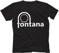 Balance Master Men's Fontana Records Inspired T-Shirt O-Neck Unisex Short Sleeve T-Shirt Black XXXL