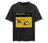 Balance Master Miles Davis Relaxin with The Miles Davis Quintet Summer Casual Tee Short Sleeve Crew Neck Cotton Tops Unisex Washed Vintage T-Shirt Black M