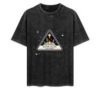 Balance Master Outer Wilds Game Summer Casual Tee Short Sleeve Crew Neck Cotton Tops Unisex Washed Vintage T-Shirt Black XXXL