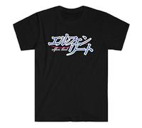 Balance Master Rumin Elfen Lied Anime Logo Unisex 100% Cotton Short-Sleeve T-Shirts Black S