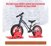 Balance Sci Da Neve Per Biciclette - 1 Parco Sci Bambini Bici Senza Pedali Addestramento Slittino - Accessorio Conversione Per Golf Cart Walker Sentieri - Percorsi Avventura Strade Montagne Parchi Tod