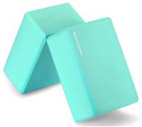 Balancefrom Goyoga set di 2 blocchi ad alta densità yoga, 22,9 x 15,2 x 10,2 cm ciascuna [nuova versione] (verde)