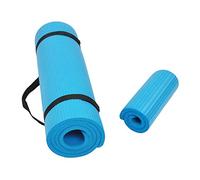 BalanceFrom GoYoga+ - Tappetino per yoga e ginocchiera multiuso da 1,2 cm, extra spesso, ad alta densità, con cinghia per il trasporto, colore: Blu