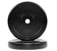 BalanceFrom Piastra in vinile standard da 1 pollice per allenamento della forza, sollevamento pesi e crossfit, coppia o set con bilanciere