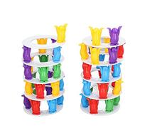 Balancing Block Stacking Game Penguins Fun Interactive Tower Building Toy for Kids Family Party Plastic Colorful Blocks 49 Penguins 10 Discs