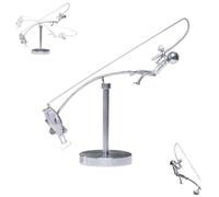 Balancing Fisherman, The Fisherman Balancing Sculpture, Kinetic Art Sculpture, Balance Tumbler Kinetic, Fishing Rod Balance Art for Your Space, Unique Desk Toy for Relaxation(1pc)