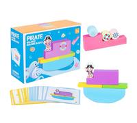 Balancing Game, Stack Challenge Toy, Sensory Block Activity Set, Educational Skill Builder, Ideal for Toddler, Kids, Adults, Family Fun, Indoor and Outdoor Play