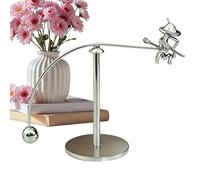 Balancing Sculpture Art Toy, Gothic Interactive Desktop Piece, 5.9x4.7x1.9 Inch Ornament with Weight-Balanced Build, Science Physics Gadget, Metal Construction with Gothic Aesthetic
