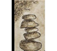 Balancing stone: An Unlined Journal Featuring Original Earth Pigment & Clay Artwork | Nature-Inspired Cover Design | 192 Blank Pages for Writing, Sketching, Creativity & Reflection