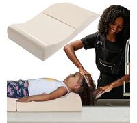 BALAPET Stazione di lavaggio dei capelli per bambini, tappetino in schiuma per shampoo per bambini, design ergonomico per un comodo supporto per lavare i capelli sul lavandino, portatile, pieghevole,