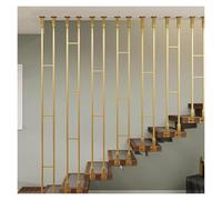 Balaustre per scale Balaustre Per Scale Interne Nero Oro Bianco, Montanti Della Balaustra A Forma Di L, Fusi In Metallo, Colonne Moderne Del Parapetto Della Soffitta A Due File Di Pali, Altezza 1ft-7.