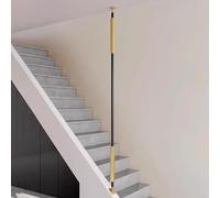 Balaustre per Scale contemporanee, balaustre in Ferro Facili da installare per Scale Regolabili, fusi per Scale Neri e Dorati per Decorazioni d'interni (Nero+Oro, 110 cm/43,3 Pollici/3,6 Pie