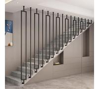 Balaustre per scale da interni con viti in metallo antiscivolo tipo L per casa/hotel/loft/villa/appartamenti montaggio dal pavimento al soffitto sicuro ed elegante.