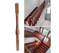 Balaustre per scale in legno per ringhiere orizzontali e angolate, pali resistenti per eleganti decorazioni per scale interne, perfette per rinnovare e progettare la casa