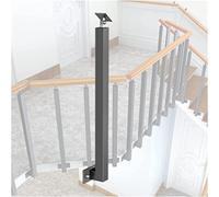 Balaustre per scale in metallo Mandrini per montaggio laterale per portico e scala, kit completo con viti e facile installazione, soluzione di sicurezza durevole ed elegante