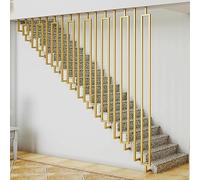 Balaustre rettangolari moderne per scale in ferro battuto, ringhiera decorativa in metallo per corridoio soffitta il Safety (dimensioni: 95 cm/37,4 pollici)