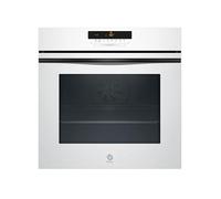 Balay - Forno multifunzione con funzione friggitrice ad aria, 60 cm, pirolisi e Aqualisis, 40 ricette, touch, Raíles Flex, vetro bianco, 3HB5879B7