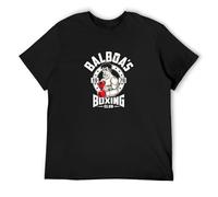 Balboa's Boxing Club Boxer Boxing Gloves Gym Rocky Film Movie T-Shirt Mens Black Tees Unisex Shirt S