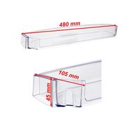 Balconcino Porta Bottiglie 480 x 105 x 45 mm Frigorifero Congelatore Smeg