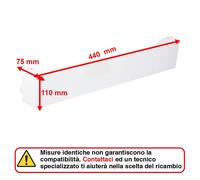 Balconcino Ripiano Bottiglie 440 x 110 x 75 mm per Frigorifero Whirlpool Ignis