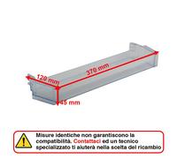 Balconcino Ripiano Intermedio Centrale 370 x 120 x 45 mm Frigorifero Bosch