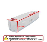 Balconcino Ripiano Portabottiglie 570 x 130 x 100 mm Frigorifero Bosch Siemens