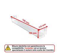 Balconcino Ripiano Portabottiglie 740 x 115 x 110 mm Frigorifero LG