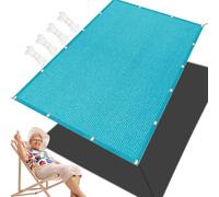 Balcone 300 x 540 cm, traspirante, protezione da sole e vento, resistente agli strappi, per giardino, terrazza e balcone, soluzione ombreggiante per esterni, colore azzurro cielo