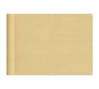 Balcone 75 x 500 cm, 100% poliestere Oxford resistente all'acqua e al vento | 100% poliestere Oxford, rivestimento in PU, occhielli in alluminio, corda inclusa, facile fissaggio su recinzione o parete