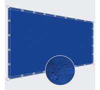 Balcone blu reale, 1,1 x 8 m, resistente, per esterni, per terrazza, resistente alle intemperie, protezione dai raggi UV, migliora lo spazio esterno, ideale per terrazze e giardini.