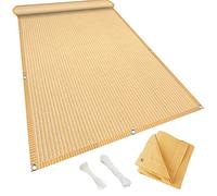 Balcone esterno 70x850 cm - Protezione UV Mesh ShadeHDPE 220 g/㎡ Colore Crema Ideale per terrazze e balconi Migliora il comfort all'aperto.