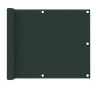Balcone, protezione da sguardi indiscreti, resistente alle intemperie, balcone, verde scuro, 75 x 300 cm, tessuto Oxford, prolunga la durata dei mobili da giardino