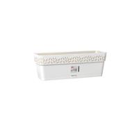Balconetta con riserva d'acqua bianca Stefanplast Opera Cloe cm 50x18x17
