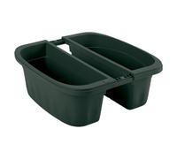 Bama fioriera rettangolare doppia klunia col. verde cm. 40x19,8x18,5 h - Bama
