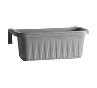 FIORIERA RONDINE 50cm CON RISERVA ACQUA GRIGIO